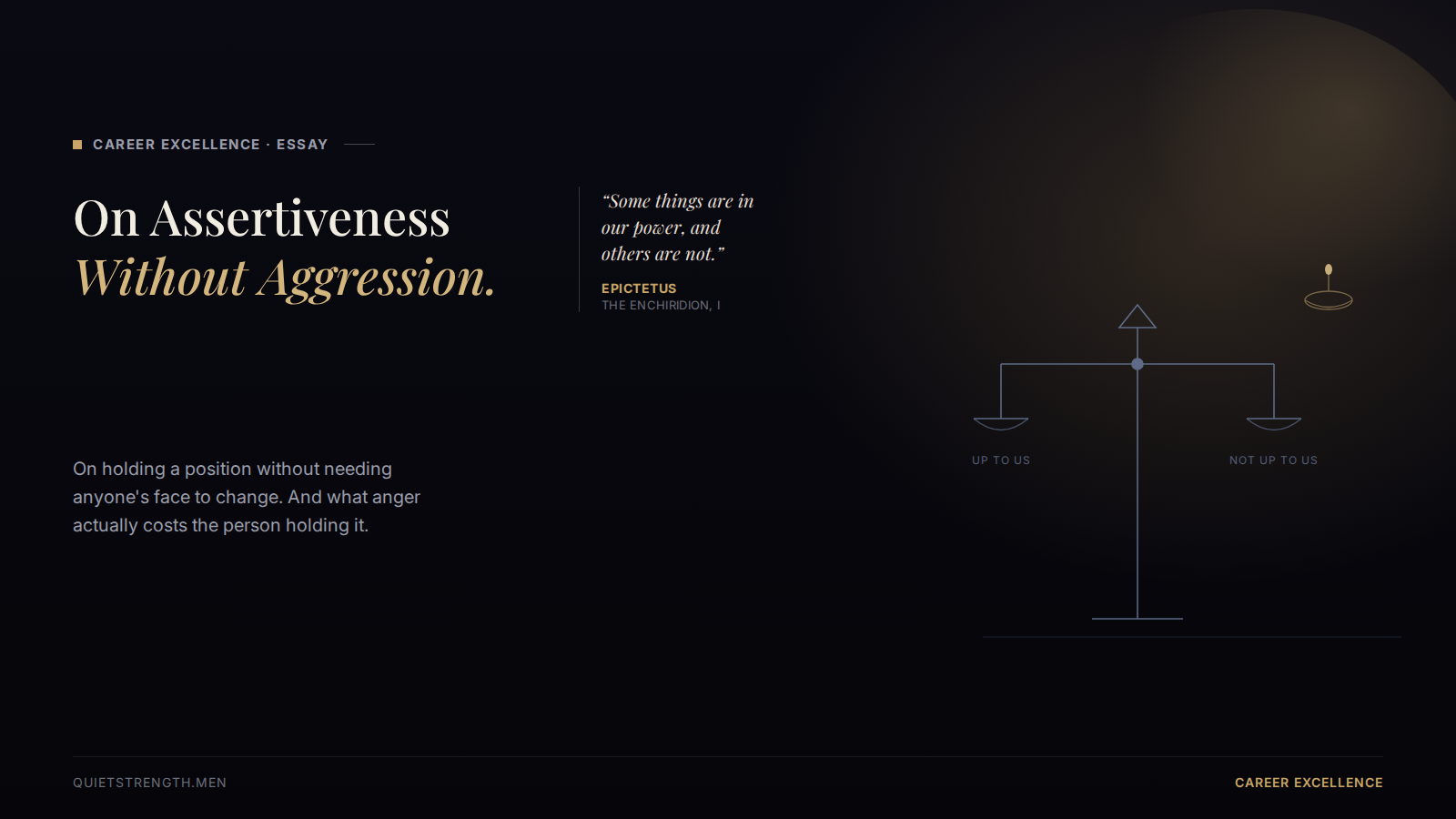 On Assertiveness Without Aggression