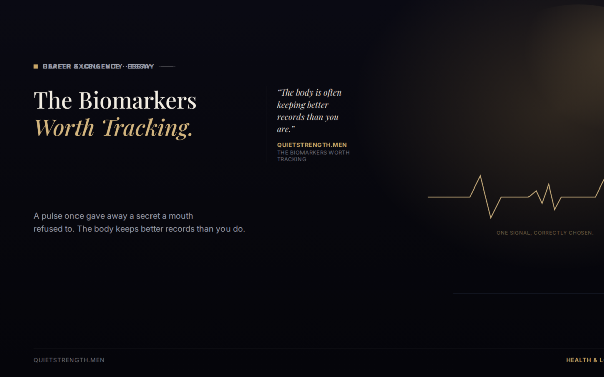 The Biomarkers Worth Tracking