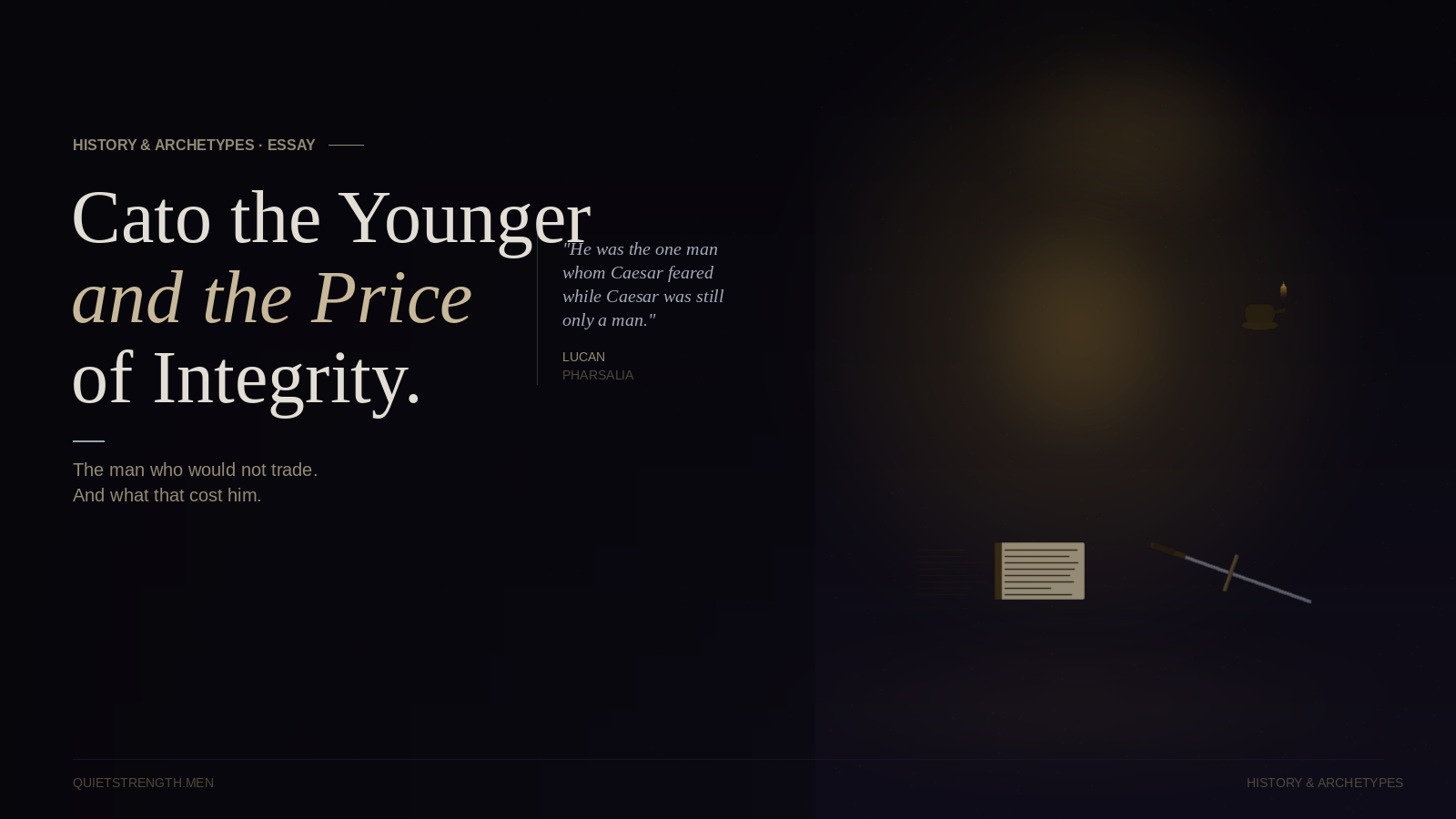 Cato the Younger and the Price of Integrity