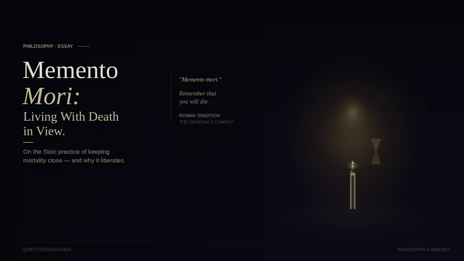 Memento Mori: Living With Death in View