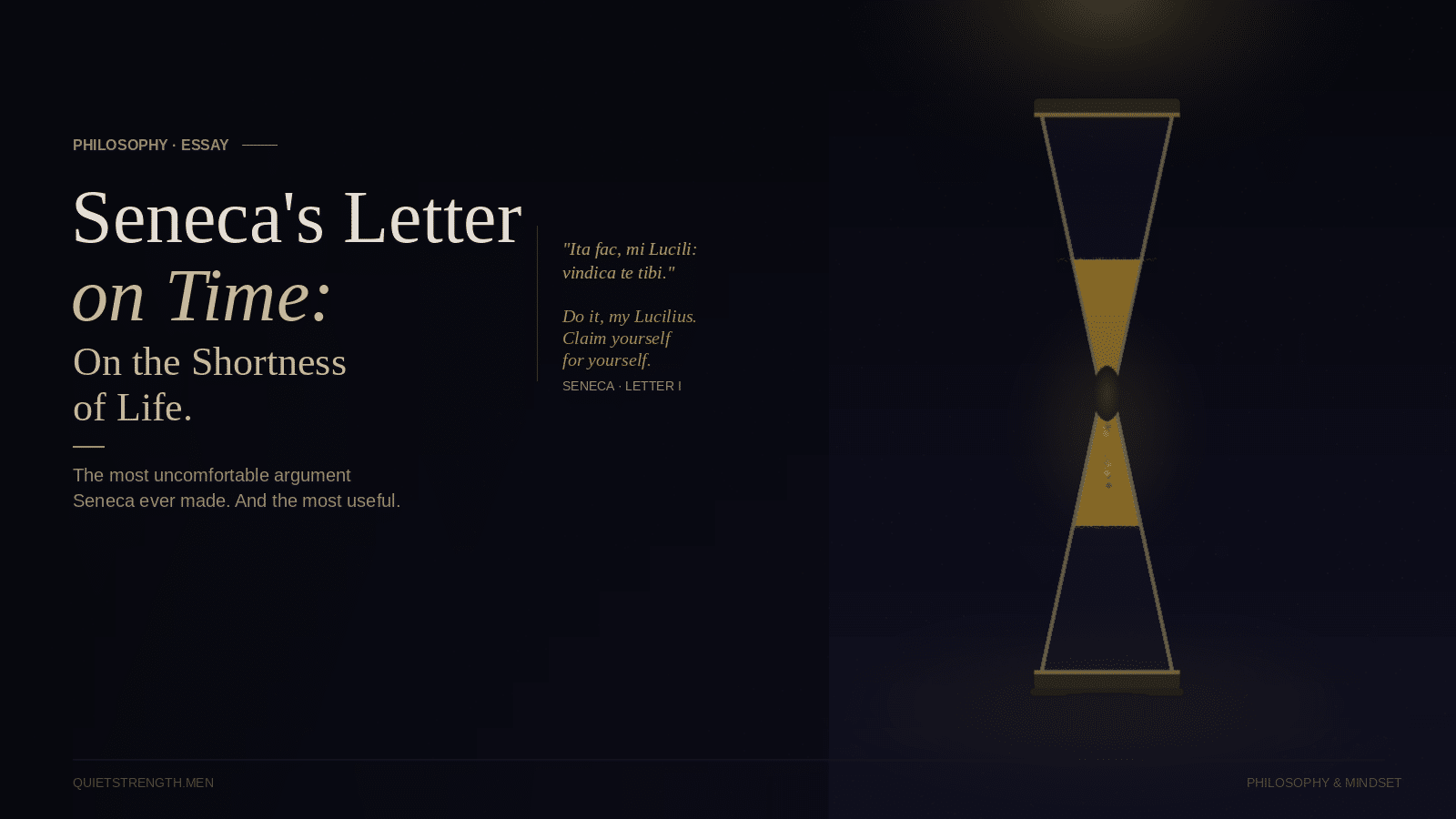 Seneca’s Letter on Time: On the Shortness of Life