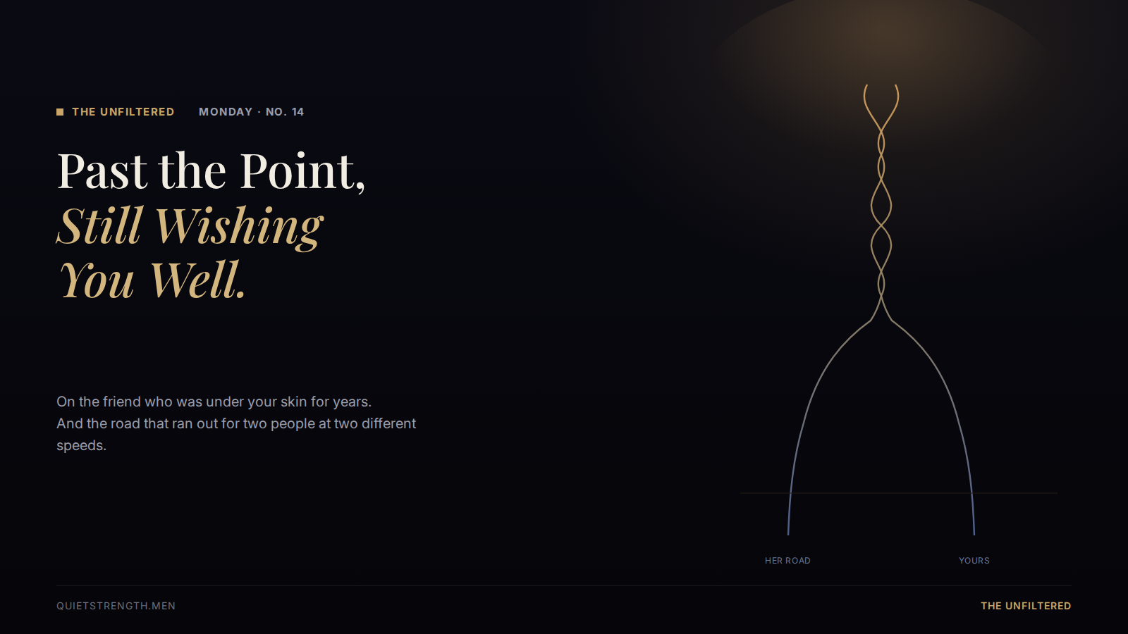 Monday #14 — Past the Point, Still Wishing You Well.